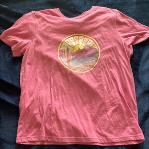 Kids Pink Graphic T-Shirt